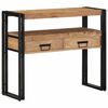 vidaXL Wandtafel met lade Bruin 90 x 33 x 75 cm Massief Acaciahout