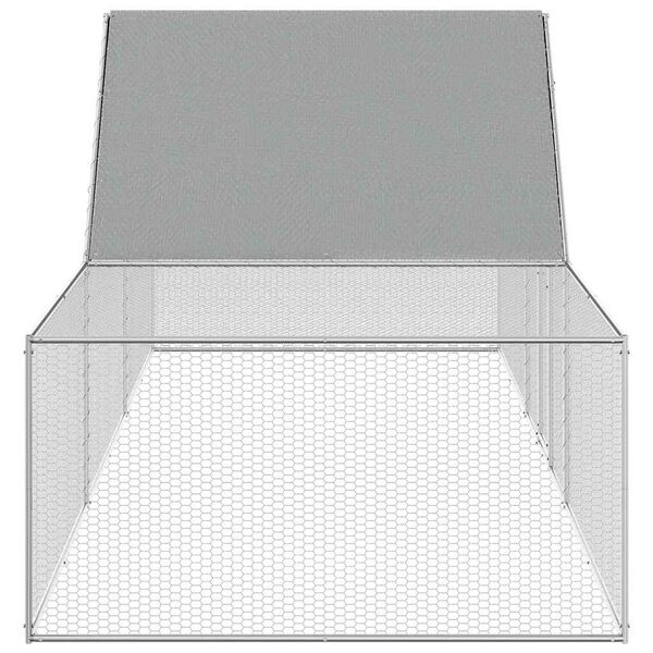 vidaXL Kippenren 5x1x1,5 m gegalvaniseerd staal