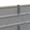 vidaXL Plantenbak Ivoor 480 x 50 x 45 cm Gegalvaniseerd staal