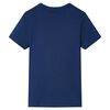 Kindershirt met korte mouwen 116 donkerblauw