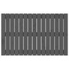 vidaXL Wandhoofdbord 95,5x3x60 cm massief grenenhout grijs