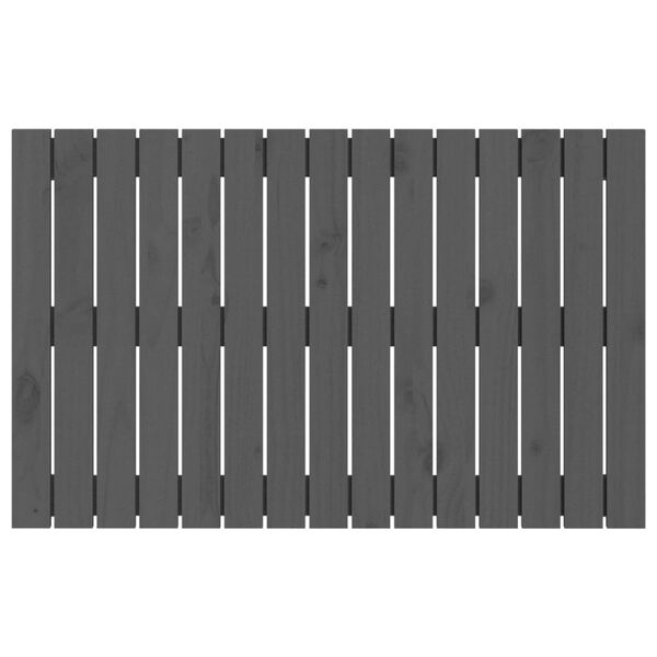 vidaXL Wandhoofdbord 95,5x3x60 cm massief grenenhout grijs