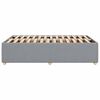 vidaXL Bedframe zonder matras 120x200 cm stof lichtgrijs
