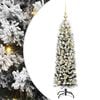 vidaXL Kunstkerstboom Groen 150 cm PVC en Staal en Kunststof