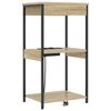 vidaXL Nachtkastje Sonoma Eiken 41 x 31 x 76 cm Bewerkt hout