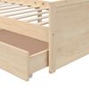 vidaXL Bedframe met lades massief grenenhout 90x200 cm