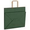 vidaXL Papieren zakken 50 st met hengsels 32x22x28 cm groen