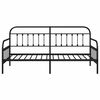 vidaXL Bedframe voor een daybed Zwart 100 x 190 cm Gepoedercoat staal