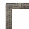vidaXL 7-delige Bistroset met kussens poly rattan grijs