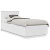 vidaXL Bedframe met hoofdeinde Wit 100 x 200 cm Bewerkt hout