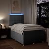 vidaXL Boxspring met matras stof lichtgrijs 120x190 cm