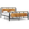 vidaXL Bedframe metaal 160x200 cm