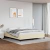 vidaXL Bedframe kunstleer cr&egrave;mekleurig 180x200 cm