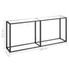 vidaXL Wandtafel 180x35x75,5 cm gehard glas transparant