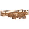 vidaXL Buiten bankenset 9 pcs Naturel Massief Acaciahout