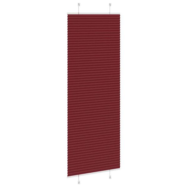 vidaXL Pliss&eacute; rolgordijn 80x200 cm stofbreedte 79,4 cm bordeauxrood