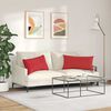 vidaXL Sofa Kussens 2 stuks Rood 80 x 40 cm Stof