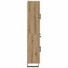 vidaXL Hoge kast Artisan Eiken 69,5 x 34 x 180 cm Bewerkt hout