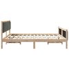 vidaXL Bedframe Bruin en donkergrijs 180 x 200 cm Massief grenenhout