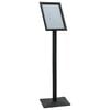 vidaXL Pedestal Posterstand Zwart a4 Aluminium en PVC