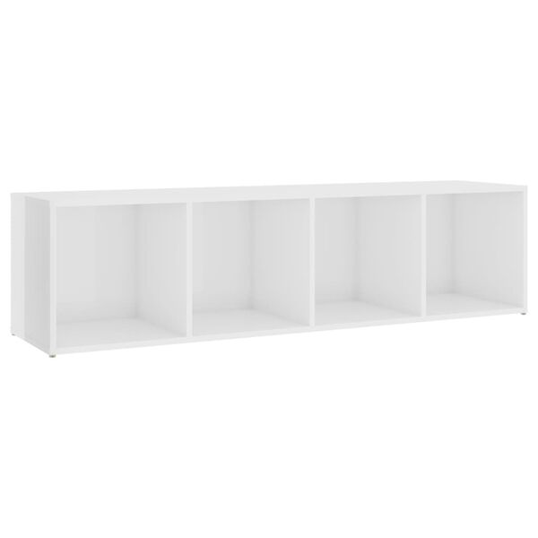 vidaXL Tv-meubelen 3 st 142,5x35x36,5 cm bewerkt hout hoogglans wit