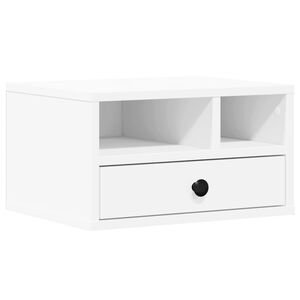 vidaXL Printerkastje 40x32x22,5 cm bewerkt hout wit