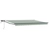vidaXL Handbediende luifel met LED's Groen, Wit, Anthraciet 4,5 &times; 3 m