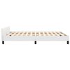 vidaXL Bedframe met hoofdeinde zonder matras 140x200 cm wit