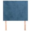 vidaXL Hoofdbord donkerblauw 100x5x118/128 cm fluweel