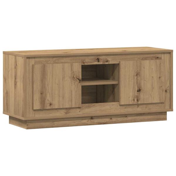 vidaXL TV-kast Artisan Eiken 102 x 35 x 45 cm Bewerkt hout