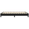 vidaXL Boxspring bed stof zwart 140x200 cm