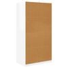 vidaXL Badkamer Kast Hoogglans wit 79,5 x 49 x 156 cm Bewerkt hout