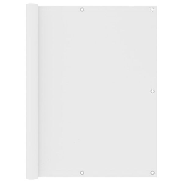 vidaXL Balkonscherm 120x400 cm oxford stof wit