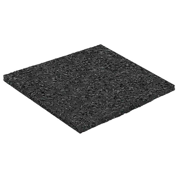 vidaXL Rubber granulaat patio pad Zwart 9 x 9 x 0,3 cm Rubber