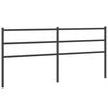vidaXL Vervangend hoofdbord 180 cm metaal zwart