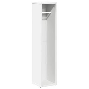 vidaXL Badkamerkast met rolhouder 20,5x20x90 cm wit