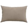 vidaXL Sofa Kussens 2 stuks Taupe 60 x 40 cm Stof