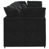 vidaXL Modulaire bank met kussens fluweel zwart