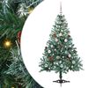vidaXL Kunstkerstboom met 150 LED Groen 150 cm PVC en Staal