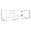 vidaXL Tv-meubels 2 st 80x35x36,5 cm bewerkt hout betongrijs