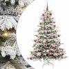vidaXL Kunstmatige Inklapbare Kerstboom Wit 180 cm PE en PVC