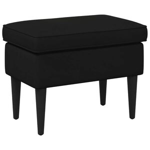 vidaXL Voetenbank Zwart 55 x 35 x 41 cm Fluweel