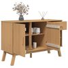 vidaXL Dressoir OLDEN 114x43x73,5 cm massief grenenhout bruin