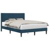 vidaXL Bedframe met hoofdeinde Blauw 140 x 200 cm Fluweel