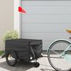 vidaXL Fietstrailer 30 kg ijzer zwart