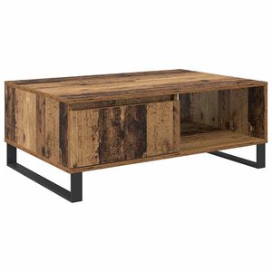 vidaXL Salontafel Oud Hout 90 x 60 x 35 cm Bewerkt hout