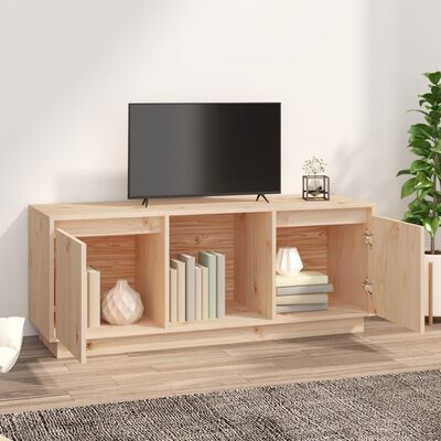 vidaXL Tv-meubel 110,5x35x44 cm massief grenenhout