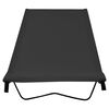 vidaXL Campingbed 180x60x19 cm oxford stof en staal zwart