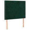 vidaXL Bedframe zonder matras 120x190 cm fluweel donkergroen