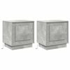 vidaXL Nachtkastje 2 pcs Beton Grijs 44 x 34,5 x 45 cm Bewerkt hout